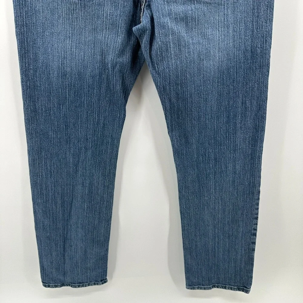 Cody James Straight Jeans Mens 30Wx32L‎ Blue Denim Whisker Mid Rise Stretch Logo